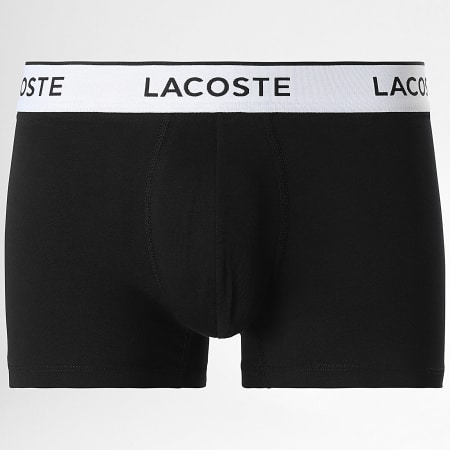 Lacoste - Lot De 3 Boxers Classic Noir