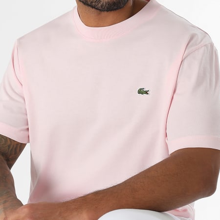 Lacoste - Tee Shirt Regular Fit Logo Crocodile Rose