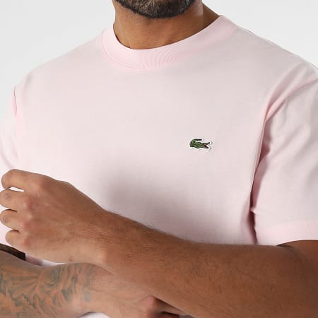 Lacoste - Tee Shirt Regular Fit Logo Crocodile Rose