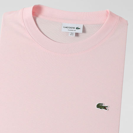 Lacoste - Tee Shirt Regular Fit Logo Crocodile Rose