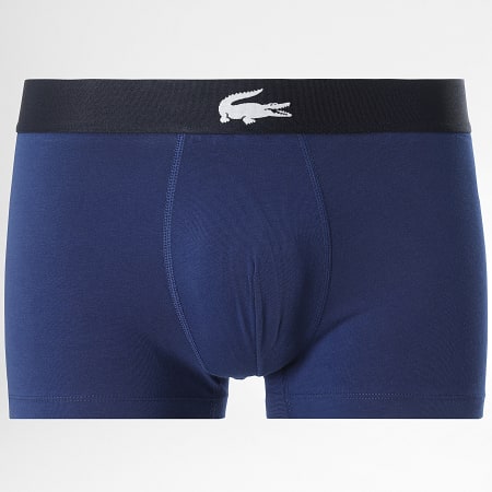 Lacoste - Lot De 3 Boxers Classic Bleu Marine Gris Chiné