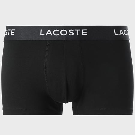 Lacoste - Lot De 3 Boxers Classic Noir Blanc Gris Chiné