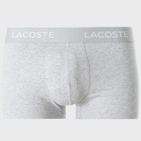 Lacoste - Lot De 3 Boxers Classic Noir Blanc Gris Chiné