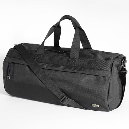 Lacoste - Bolsa de deporte Logo Cocodrilo Bordada Negro