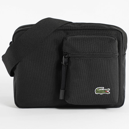 Lacoste - Bolso Logo Cocodrilo Bordado Negro