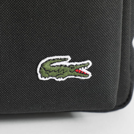 Lacoste - Bolso Logo Cocodrilo Bordado Negro