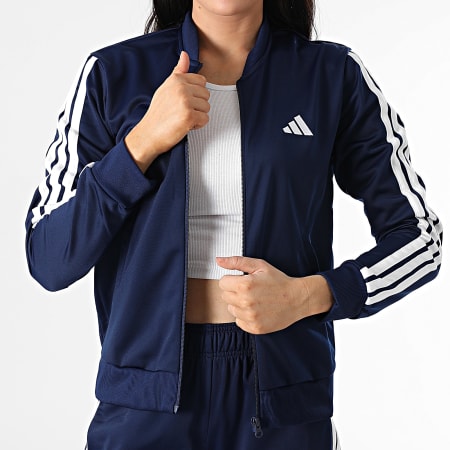 Adidas Sportswear - Ensemble De Survetement A Bandes Femme 3 Stripes JD5435 Bleu Marine
