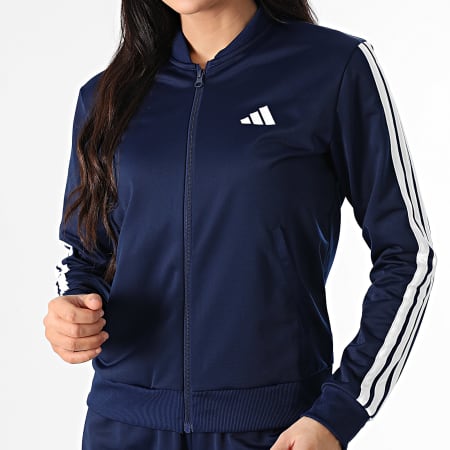 Adidas Sportswear - Ensemble De Survetement A Bandes Femme 3 Stripes JD5435 Bleu Marine