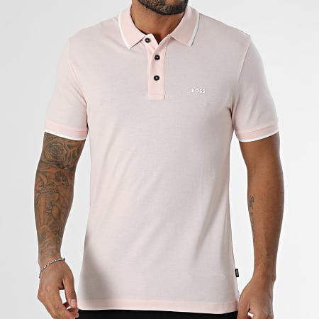 BOSS - Polo de manga corta Parlay 190 50494697 Rosa claro