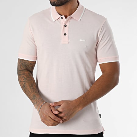 BOSS - Polo de manga corta Parlay 190 50494697 Rosa claro
