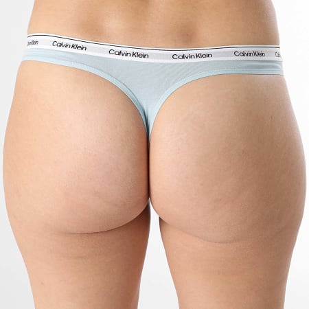 Calvin Klein - String Femme QD5043E Bleu Clair