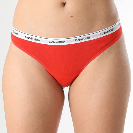 Calvin Klein - String Femme QD5043E Rouge