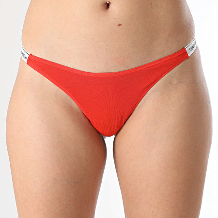 Calvin Klein - String Femme QD5157E Rouge