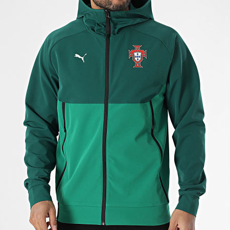 Puma - FPF 779184 Chaqueta con cremallera y capucha Verde oscuro