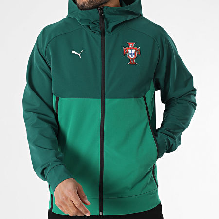 Puma - FPF 779184 Chaqueta con cremallera y capucha Verde oscuro