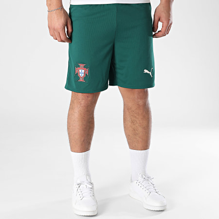Puma - Short Jogging FPF Replica 779226 Vert Foncé