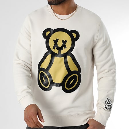 Teddy Yacht Club - Sudadera con cuello redondo Carbon G Beige