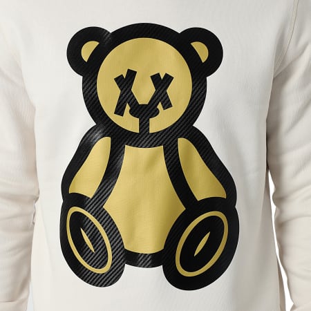 Teddy Yacht Club - Sudadera con cuello redondo Carbon G Beige