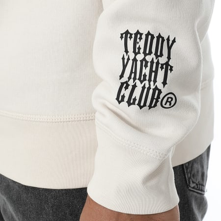 Teddy Yacht Club - Sudadera con cuello redondo Carbon G Beige