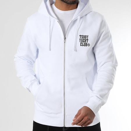 Teddy Yacht Club - Carbon G Zip Hoody Blanco
