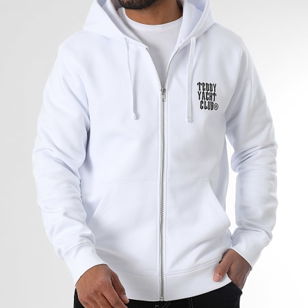 Teddy Yacht Club - Carbon G Zip Hoody Blanco