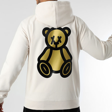 Teddy Yacht Club - Sweat Zippé Capuche Carbon G Beige