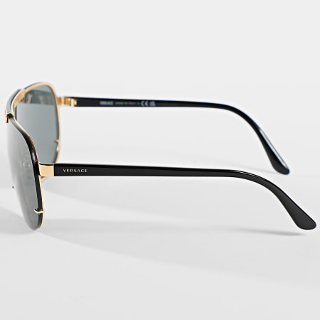 Versace - Lunettes De Soleil 0VE2140 Noir Doré