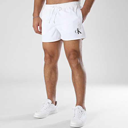 Calvin Klein - Short De Bain Drawstring 1099 Blanc