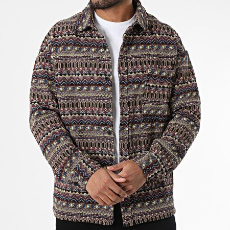 Frilivin - Surchemise Noir Beige Rouge Bleu