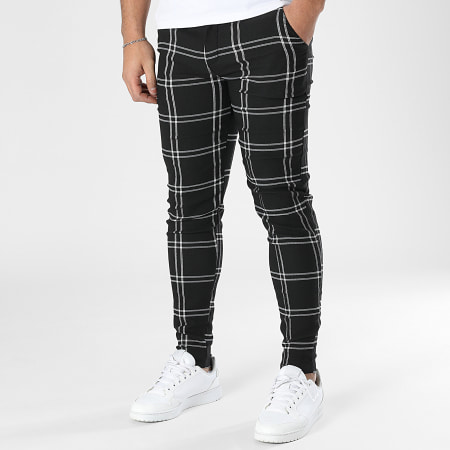Frilivin - Pantalon A Carreaux Noir