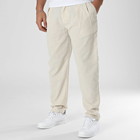 Frilivin - Pantalon Beige Chiné