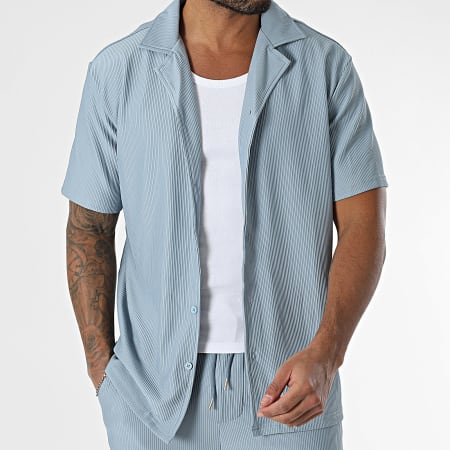 Classic Series - Ensemble Chemise Manches Courtes Et Pantalon 385 Bleu Clair