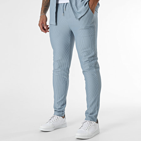 Classic Series - Ensemble Chemise Manches Courtes Et Pantalon 385 Bleu Clair