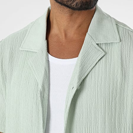 Frilivin - Conjunto de camisa de manga corta y pantalón verde