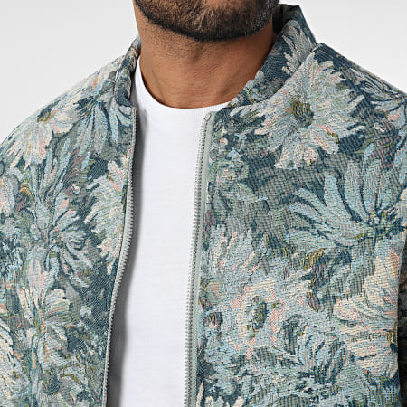 Frilivin - Chaqueta con cremallera azul claro