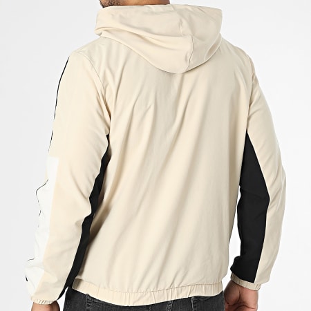 Sergio Tacchini - Veste Zippée Capuche Alata 41054 Beige Noir