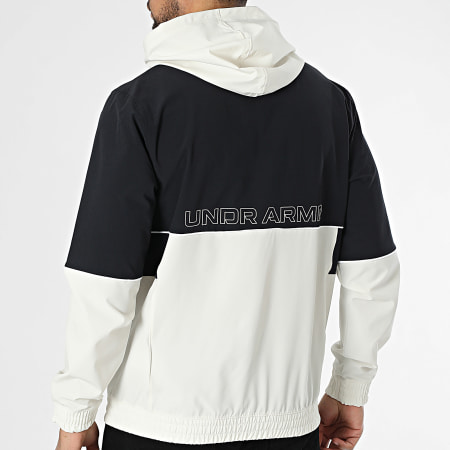 Under Armour - Zone Woven Hooded Zip Jacket 1383400 Beige Black