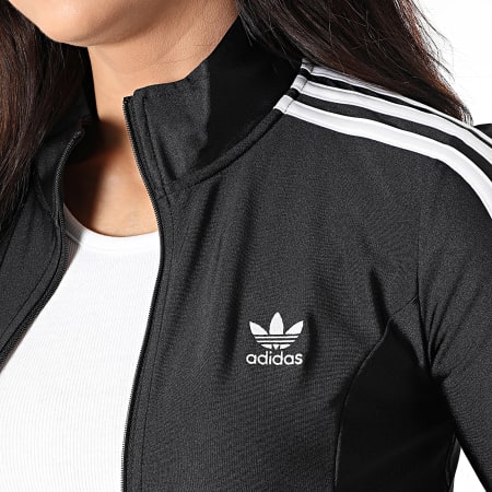 Adidas Originals - Veste Zippée Femme A Bandes JD5025 Noir