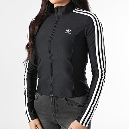 Adidas Originals - Veste Zippée Femme A Bandes JD5025 Noir