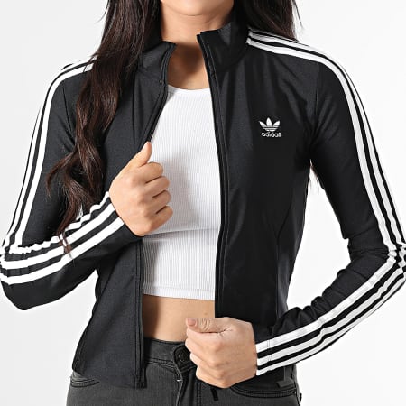 Adidas Originals - Veste Zippée Femme A Bandes JD5025 Noir