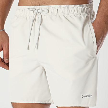 Calvin Klein - Lot De 2 Shorts De Bain Drawstring 1165 Noir Beige