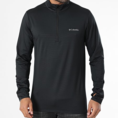 Columbia Three Pitch Maglietta a maniche lunghe con collo a zip