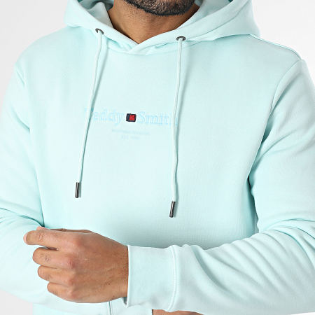 Teddy Smith - Sweat Capuche Jim 10816997D Bleu Turquoise