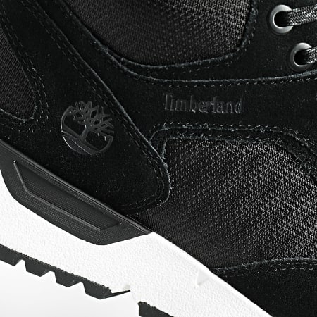 Timberland - Voyager Park Mid Lace A6DP2 Black Suede White Hi-Top Sneakers