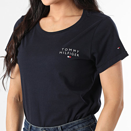 Tommy Hilfiger - Tee Shirt Femme Short Sleeve 4525 Bleu Marine