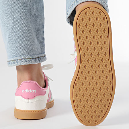 Adidas Sportkleding - Breaknet Sleek Damessneakers JH6879 Core White Bliss Pink Halo Mint
