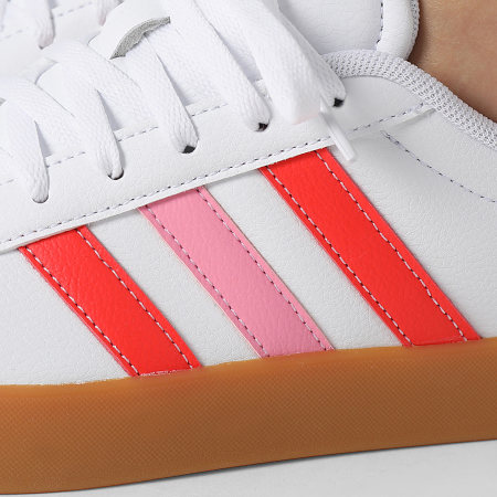 Adidas Sportswear - Baskets Femmes VL Court 3.0 K JH8722 Footwear White Bright Red Bliss Pink