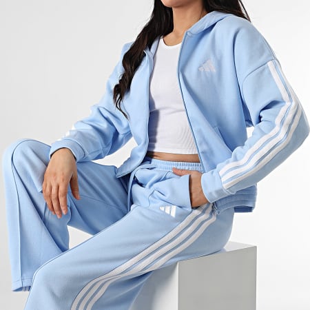 Adidas Sportswear - Ensemble De Survetement A Bandes Femme Energize JD2665 Bleu Clair