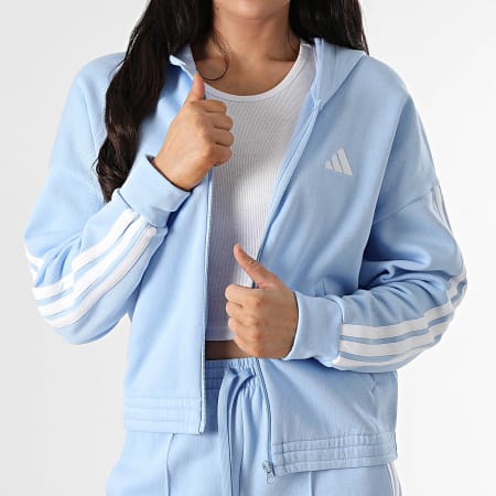 Adidas Sportswear - Ensemble De Survetement A Bandes Femme Energize JD2665 Bleu Clair
