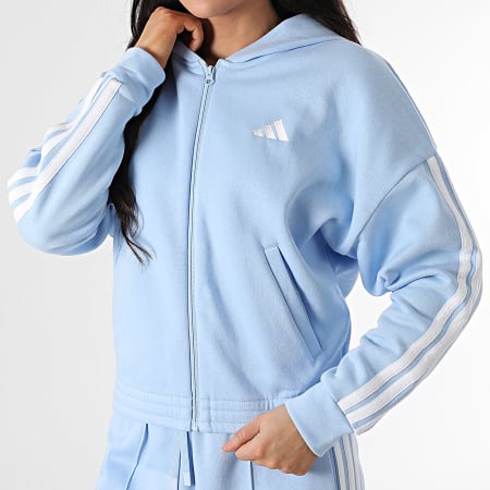 Adidas Sportswear - Ensemble De Survetement A Bandes Femme Energize JD2665 Bleu Clair